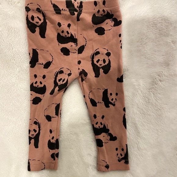 L'ovedbaby pink Panda Print Leggings - Picture 2 of 4